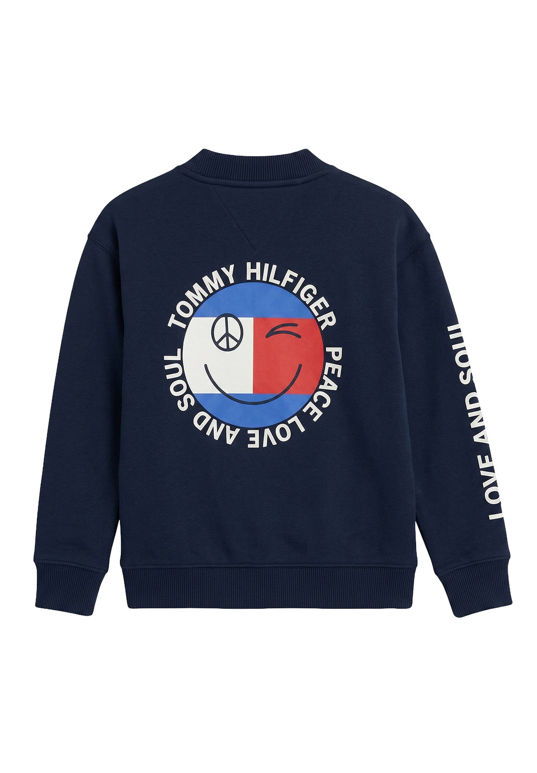 Felpa girocollo blu per bambino