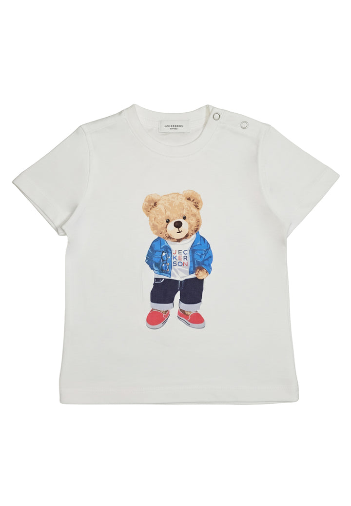 T-shirt bianca per neonato