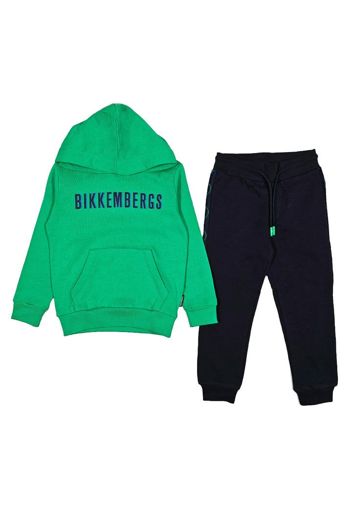 Green-blue sweatshirt set for children