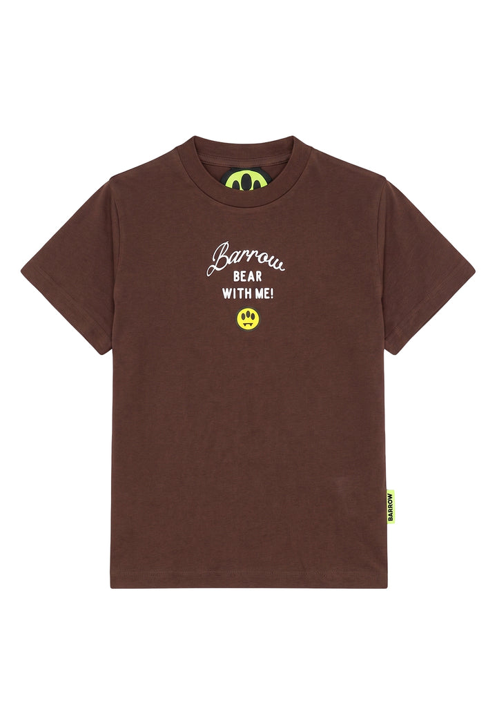T-shirt marrone per bambina