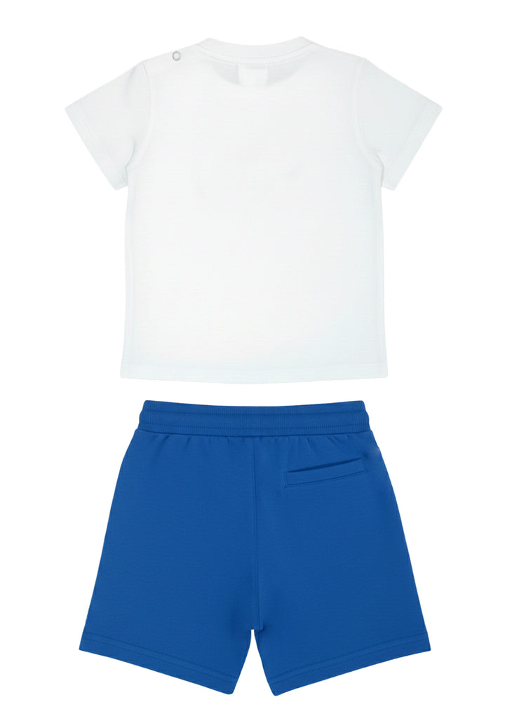 Completo bianco-blu per bambino