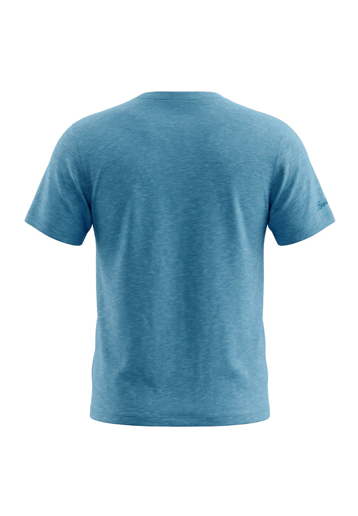T-shirt lino blu per bambino