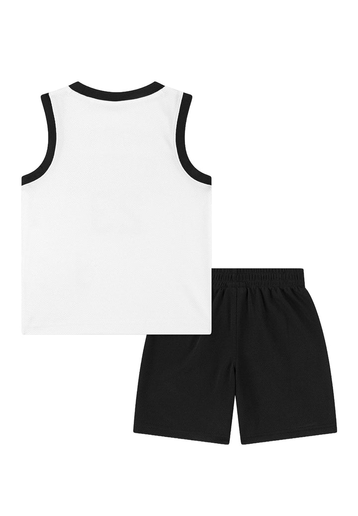 Completo bianco-nero per bambino