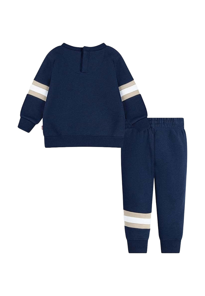 Completo felpa blu per neonato