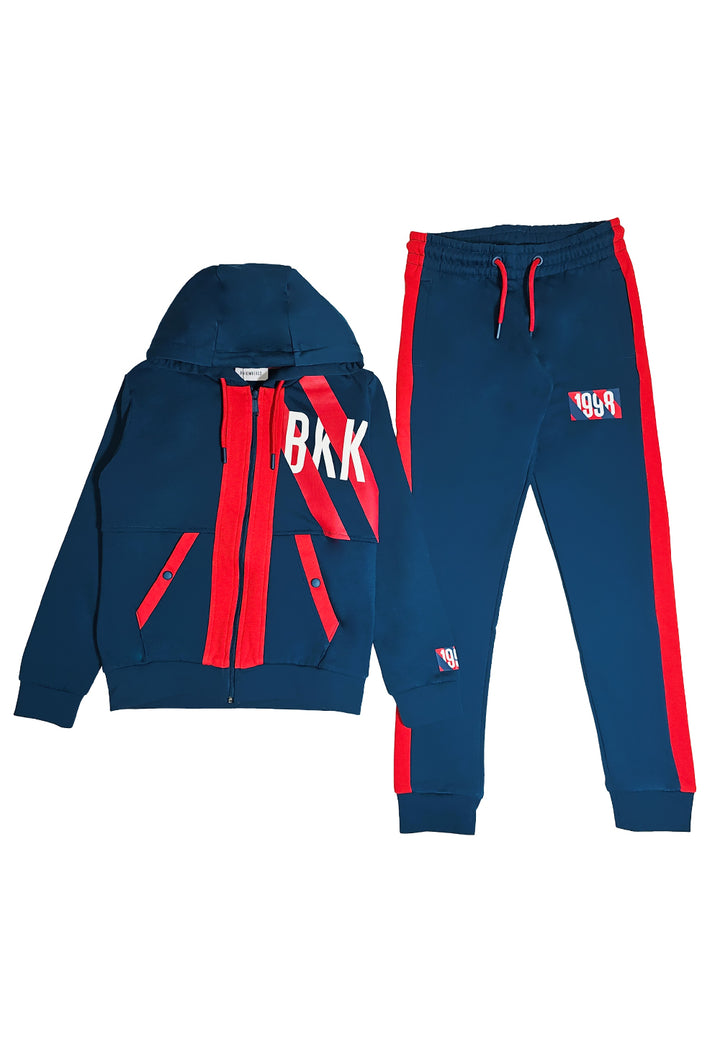 Completo felpa blu per bambino