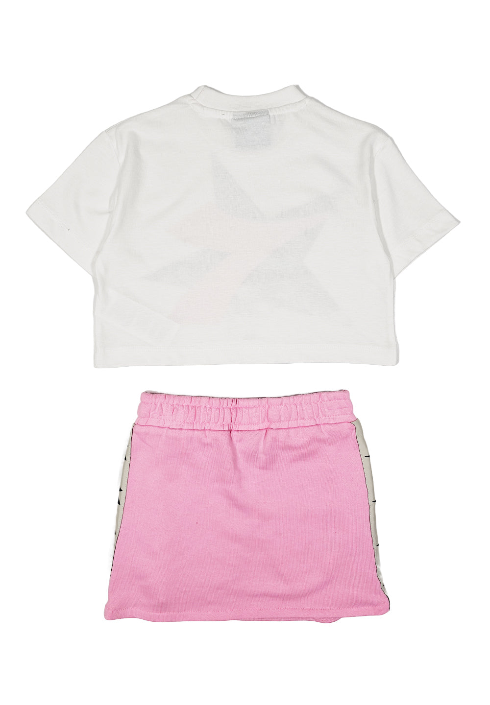 Completo bianco-rosa per bambina - Primamoda kids