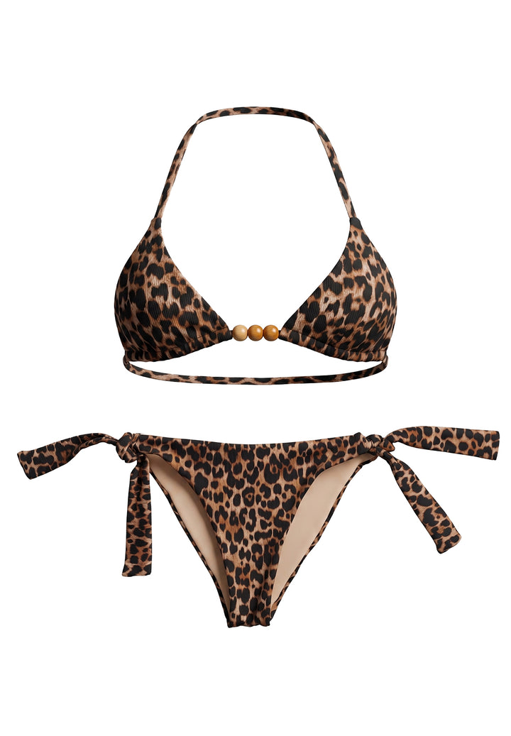Costume bikini leopardato per bambina
