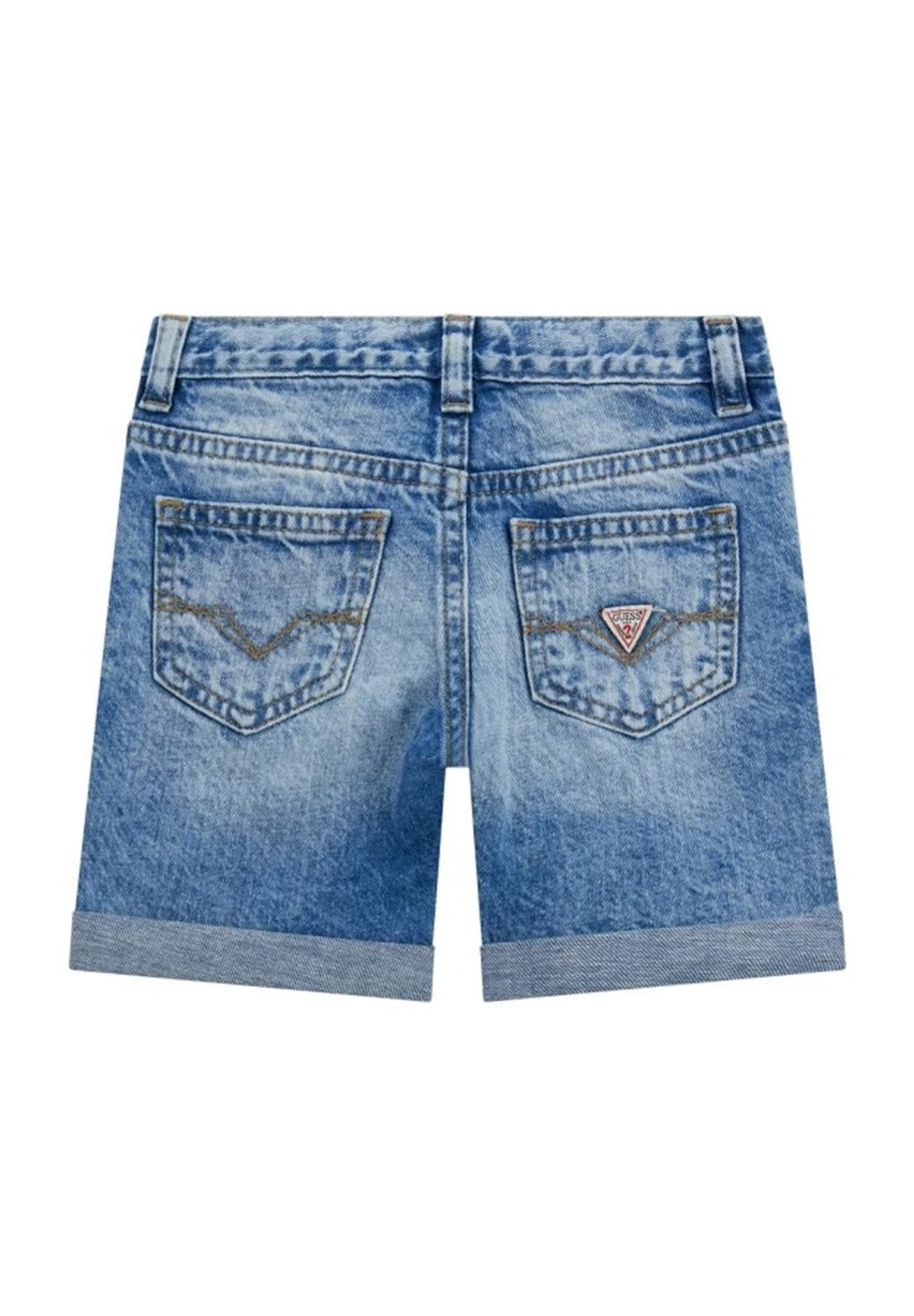 Blaue Jeans-Bermudashorts für Neugeborene