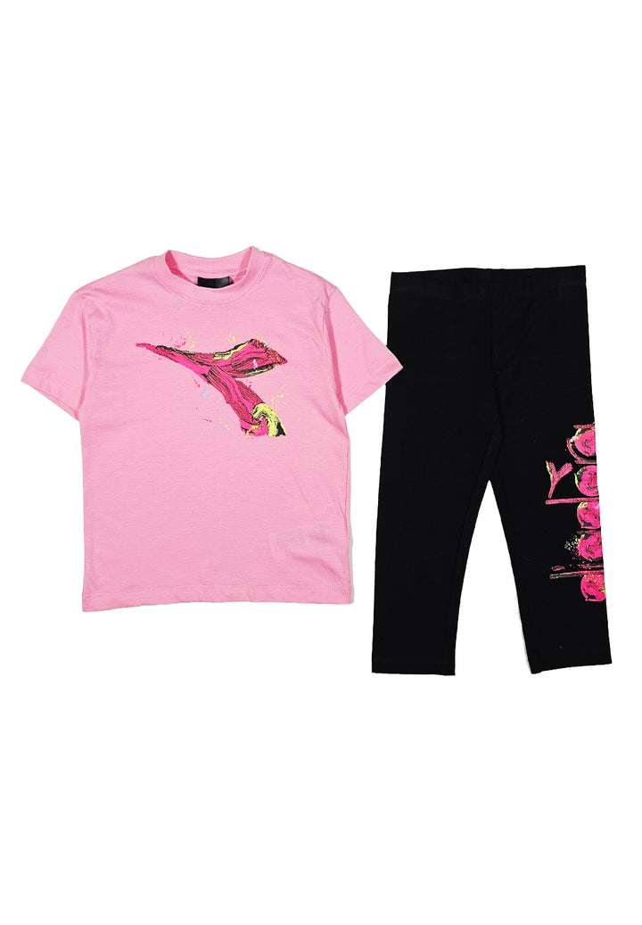 Pink-black outfit for girls