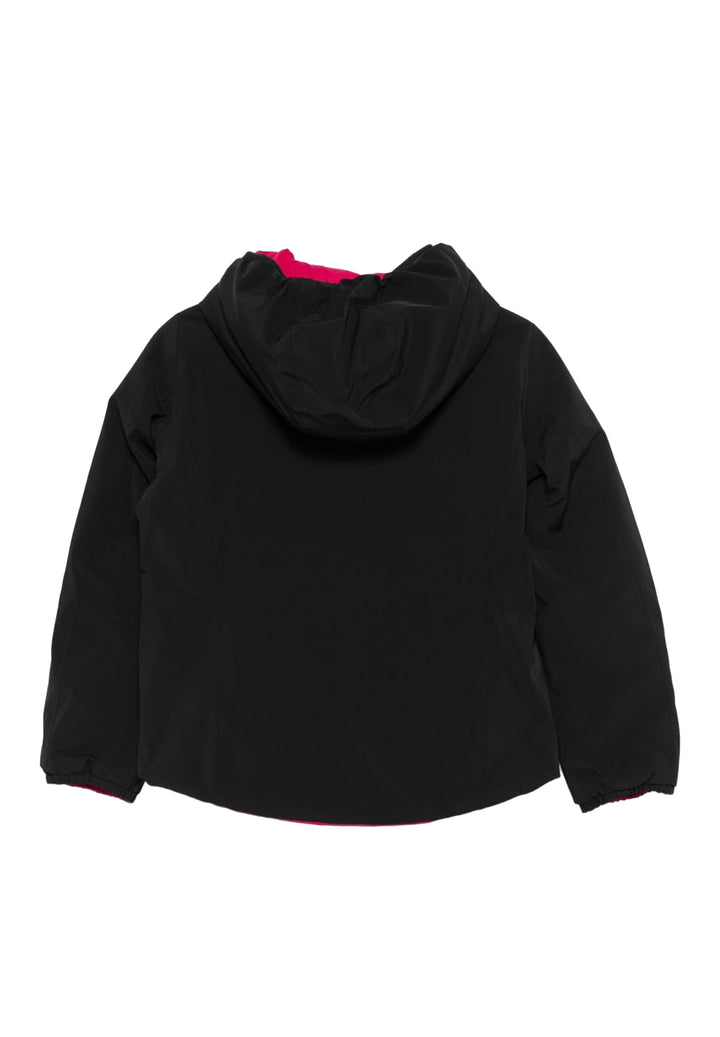 Giubbotto reversibile nero-fuxia per bambina
