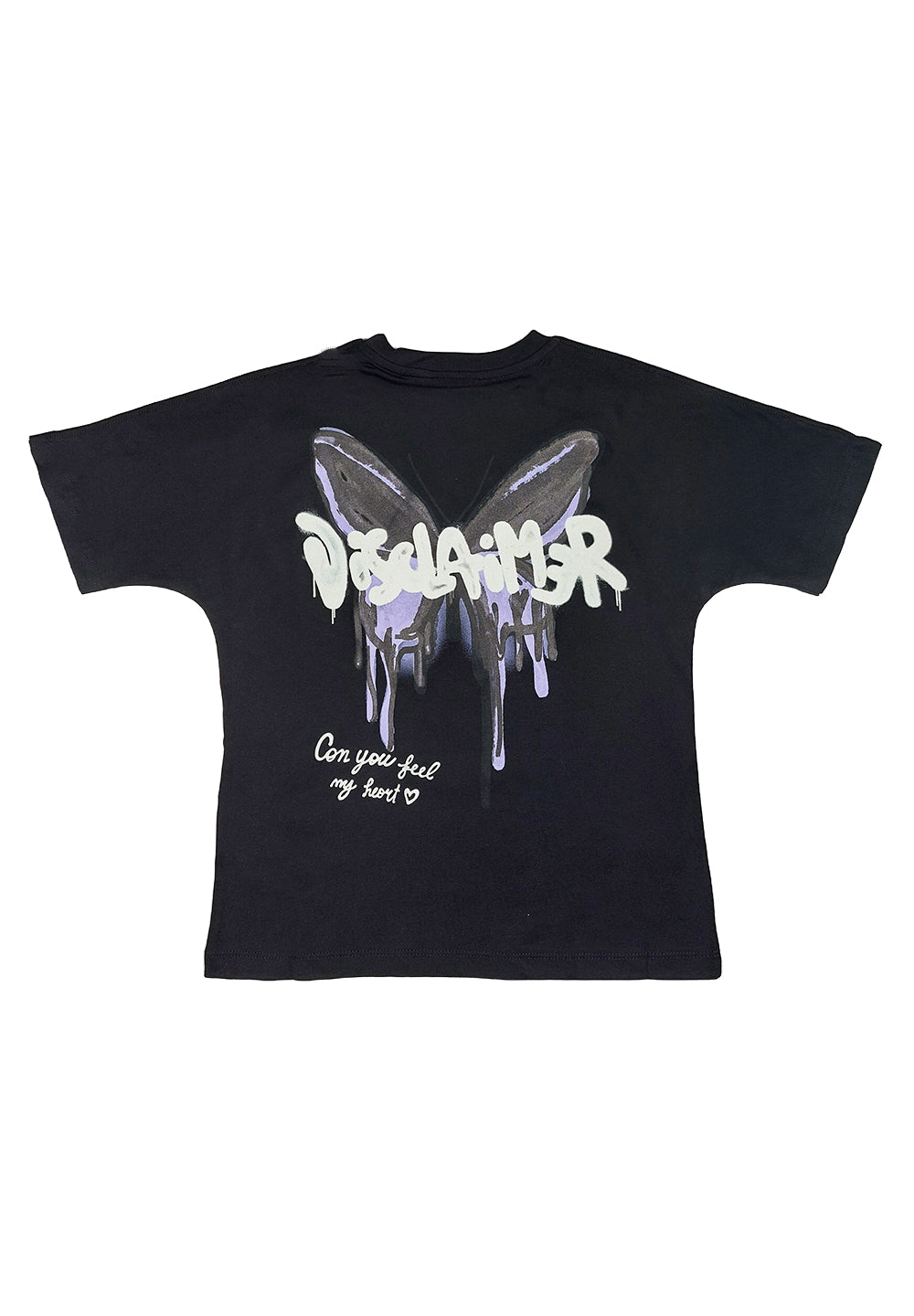 T-shirt nera per bambina