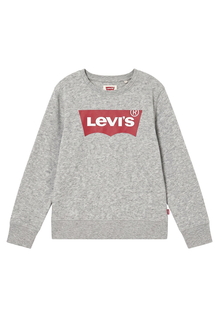 Felpa girocollo grigio per bambino