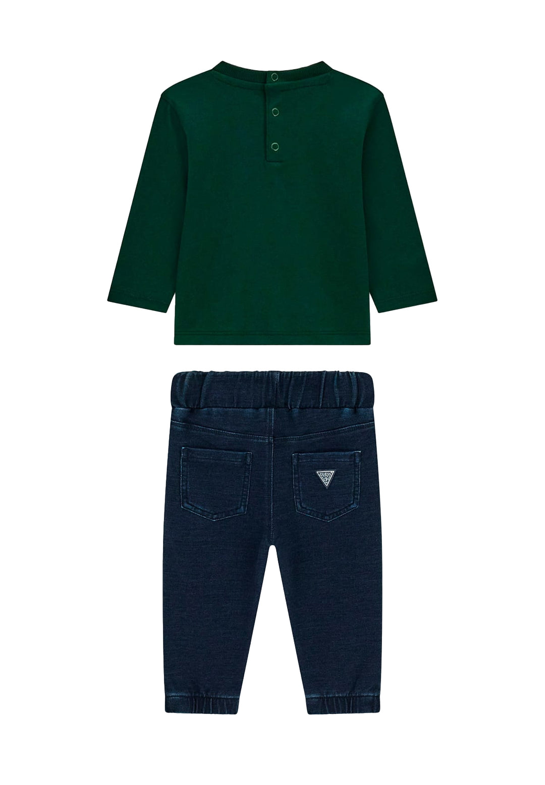 Completo verde-blu per neonato