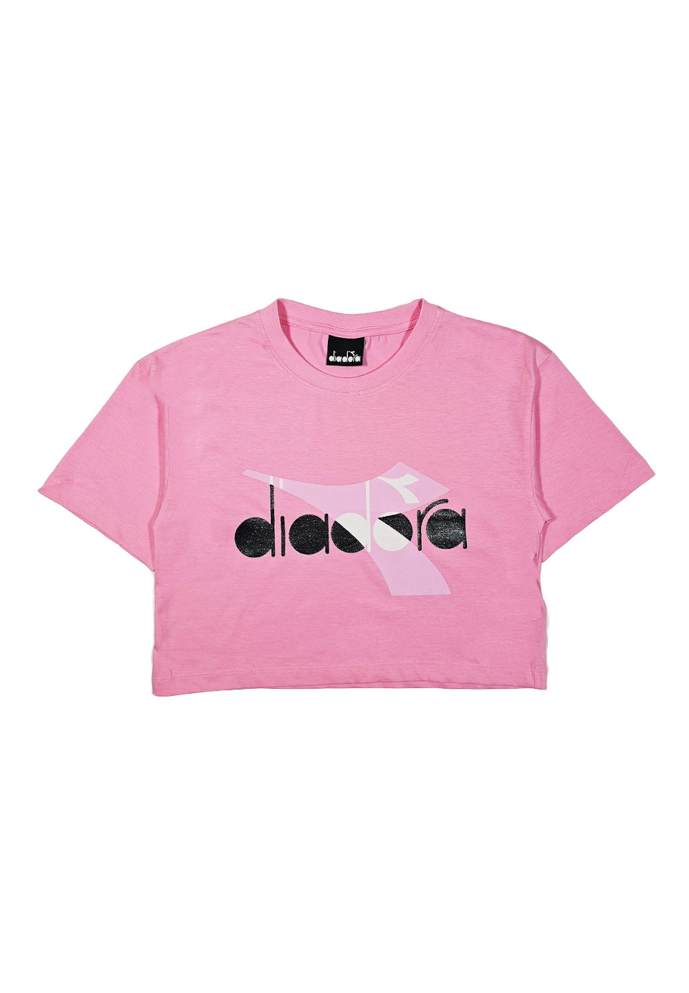 T-shirt cropped rosa per bambina - Primamoda kids