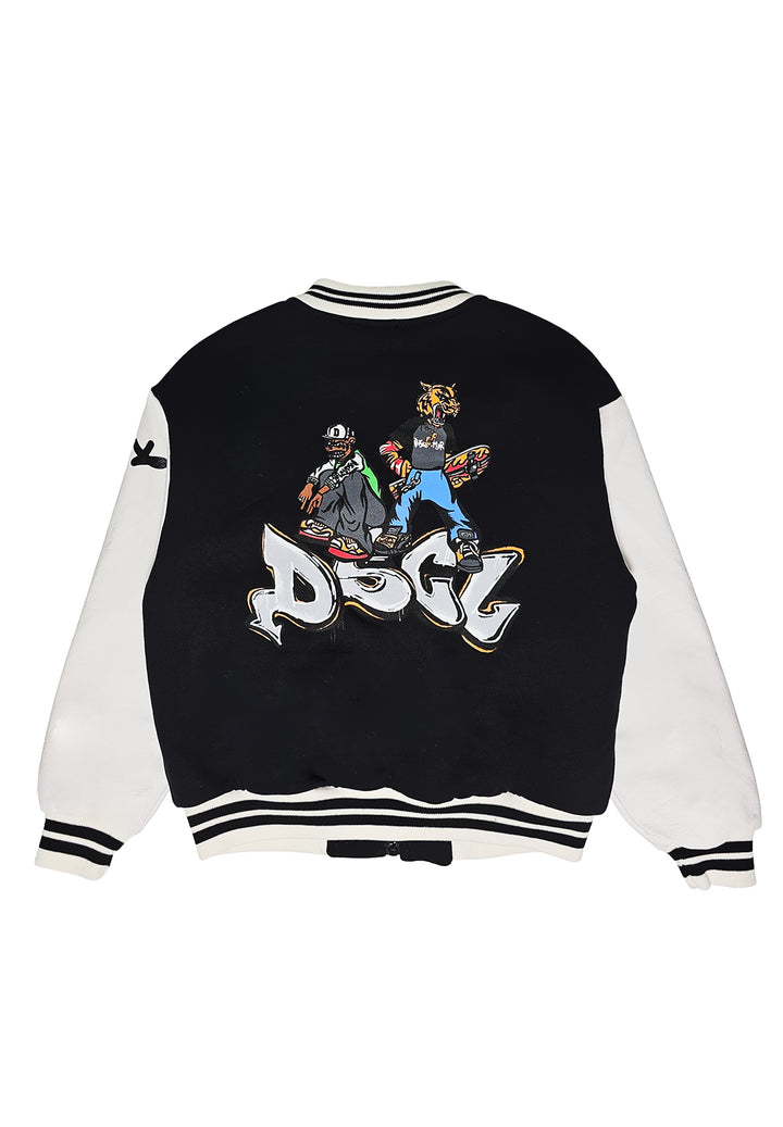 Schwarze Collegejacke für Jungen