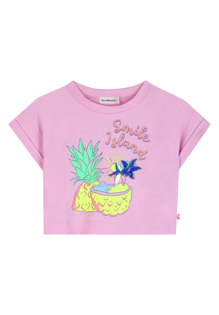 T-shirt rosa per bambina