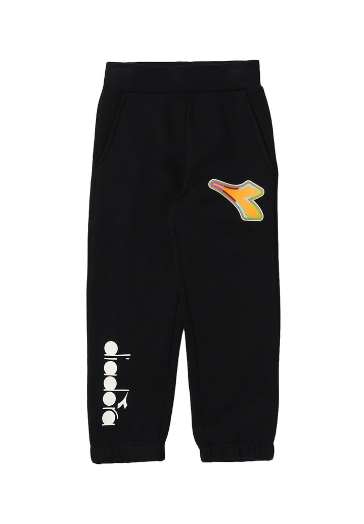 Black fleece trousers for boy