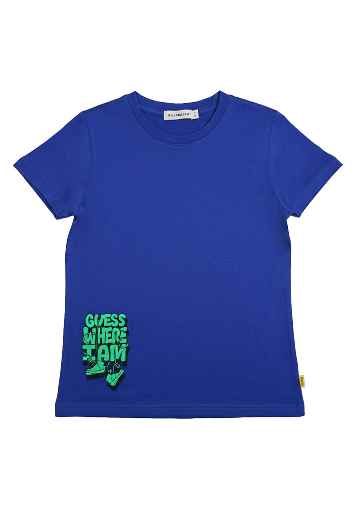 T-shirt blu per bambino
