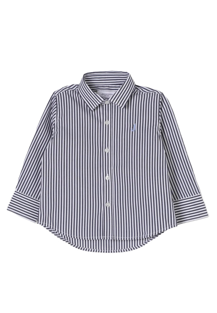 Camicia a righe bianco-blu per neonato