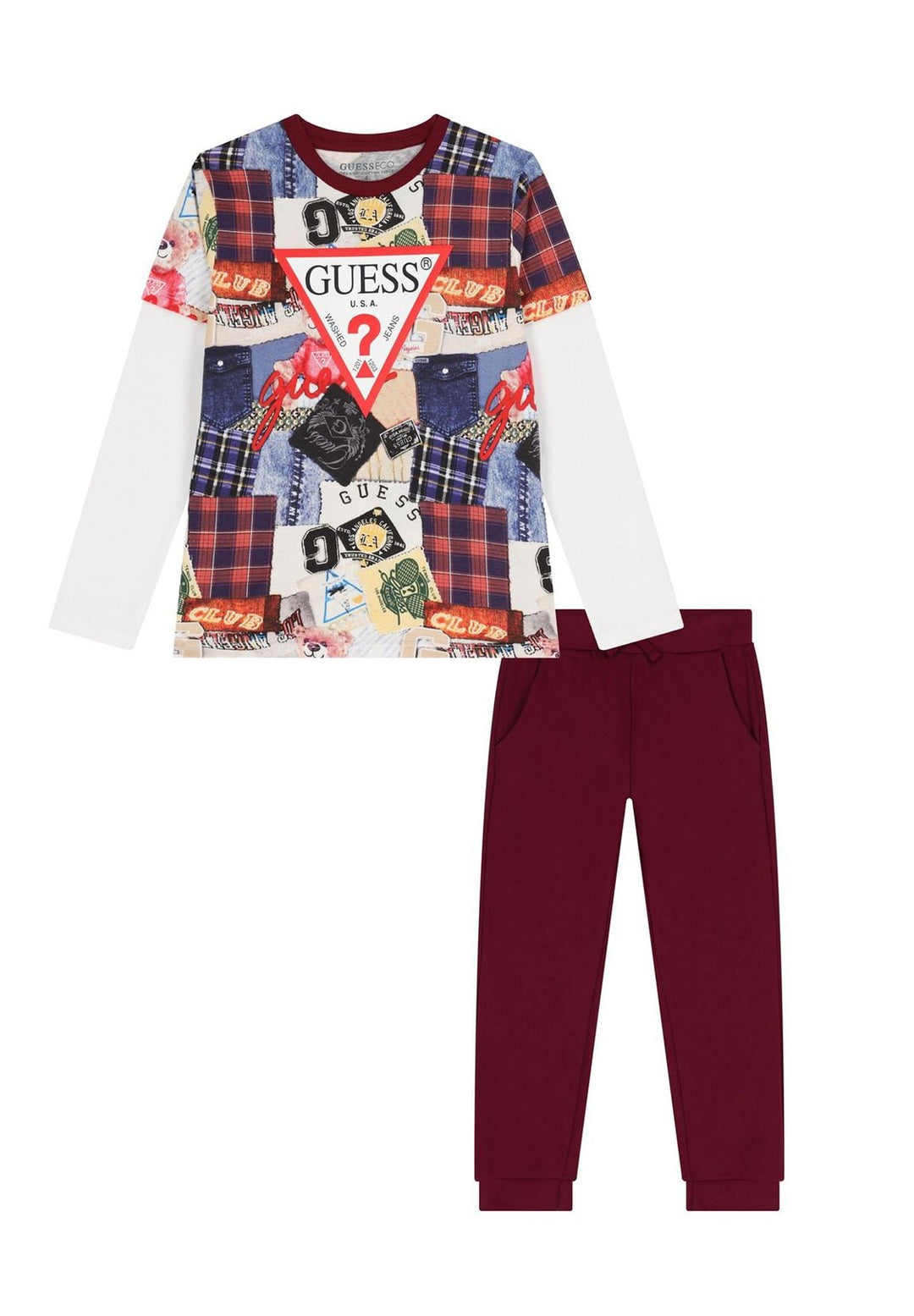 Completo bordeaux per bambino