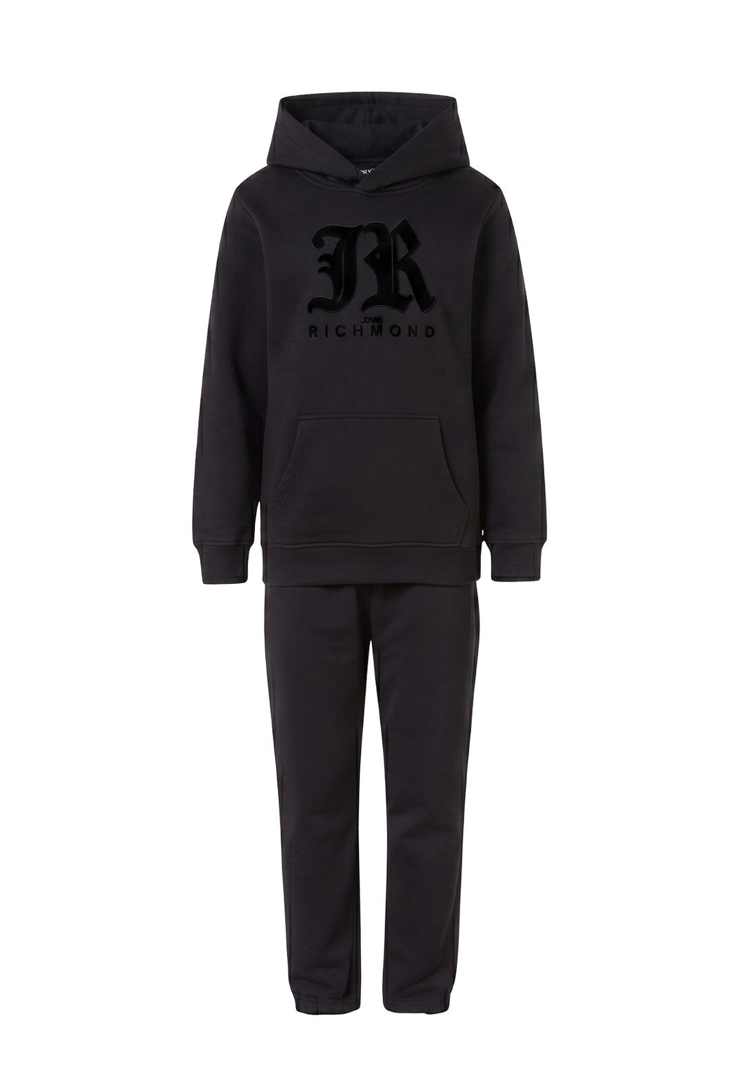 Completo felpa nero per bambino