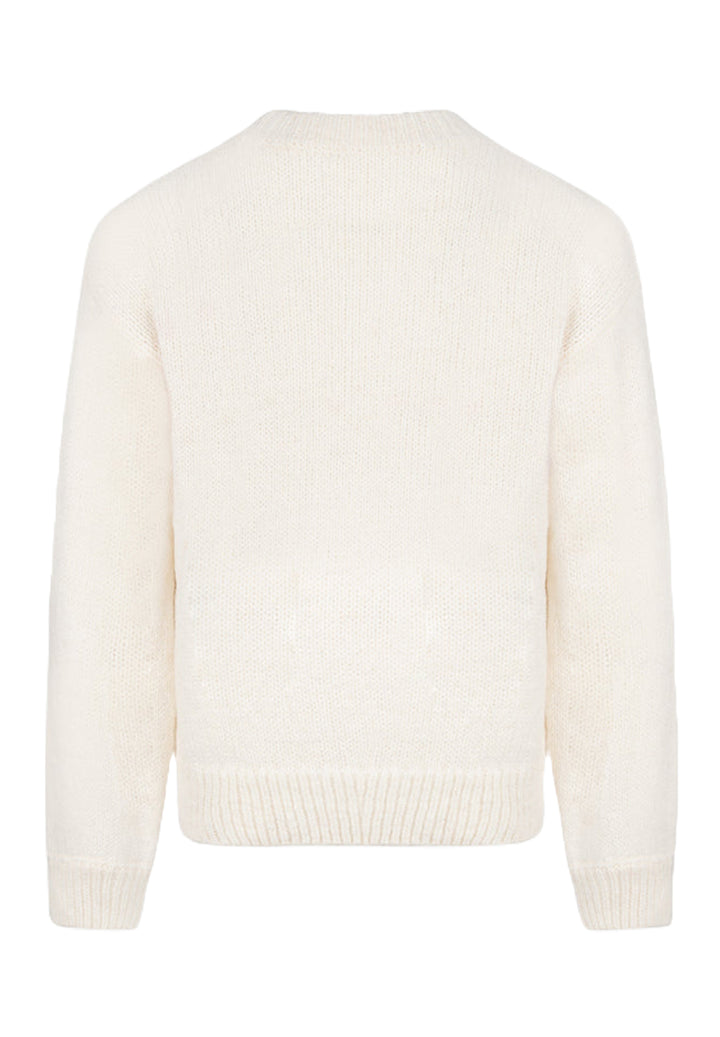 Maglione crema per bambina