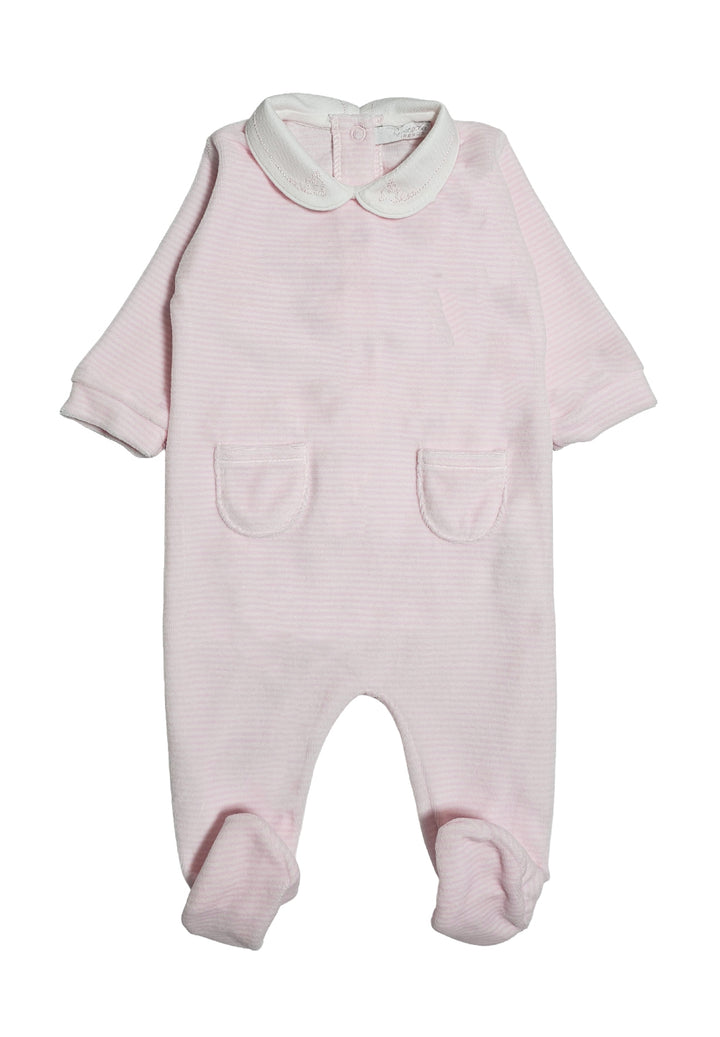 Tutina ciniglia rosa per neonata