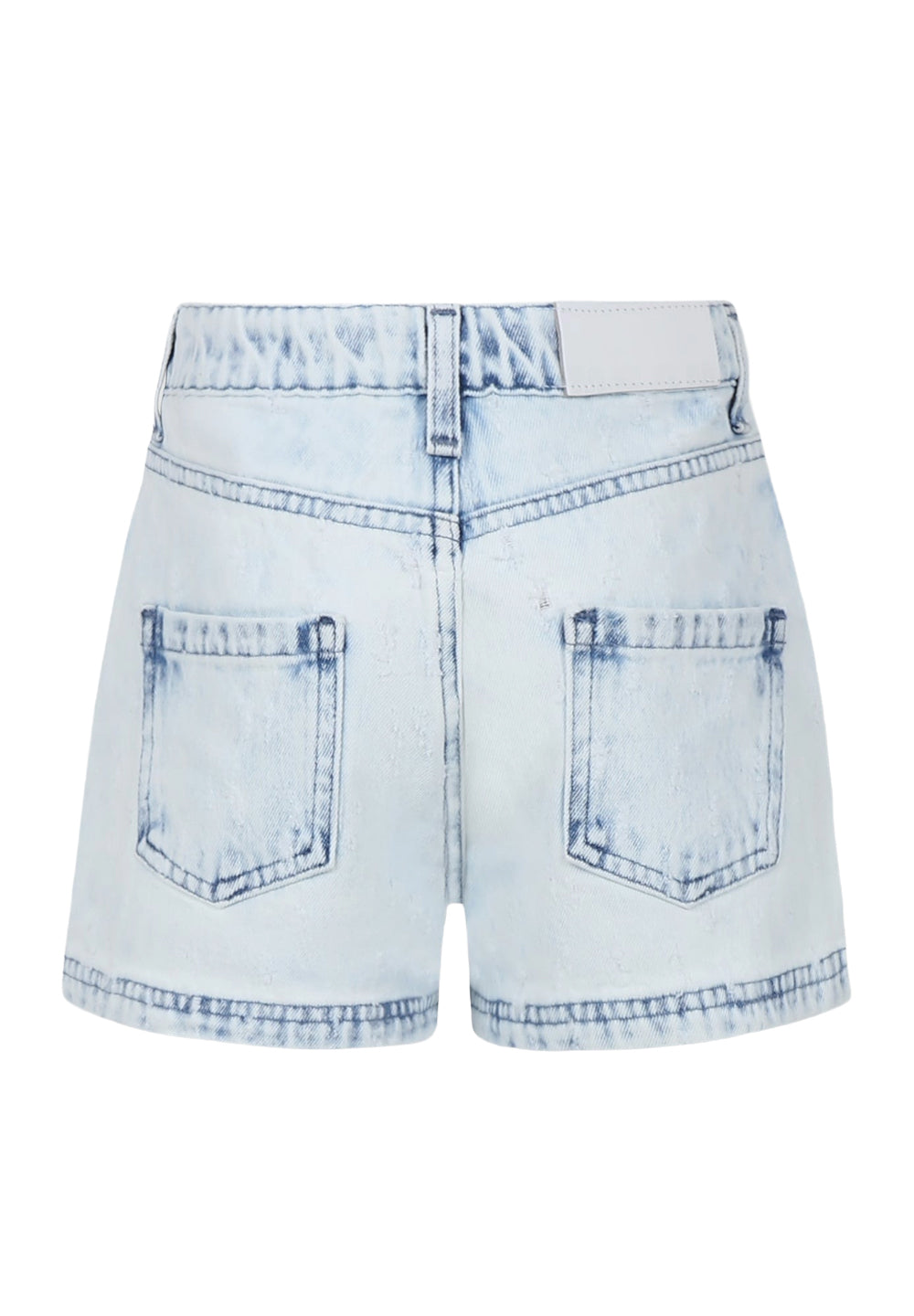 Short denim blu chiaro per bambina