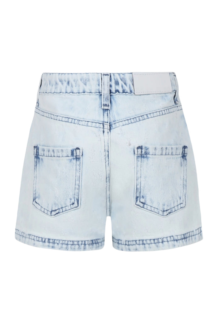 Short denim blu chiaro per bambina