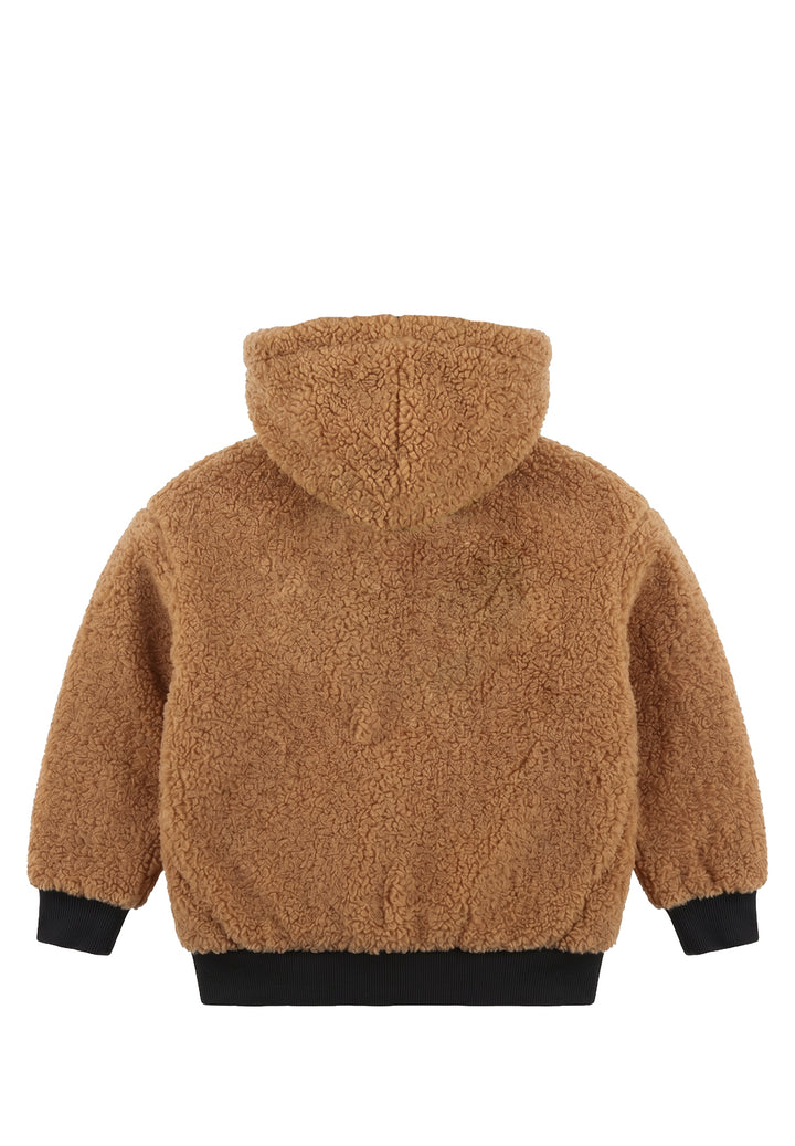 Giubbotto teddy marrone per bambino