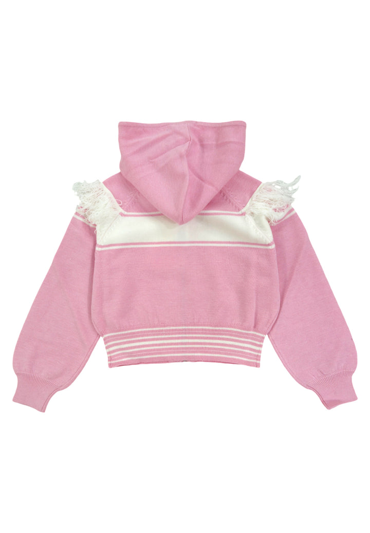 Cardigan rosa per bambina