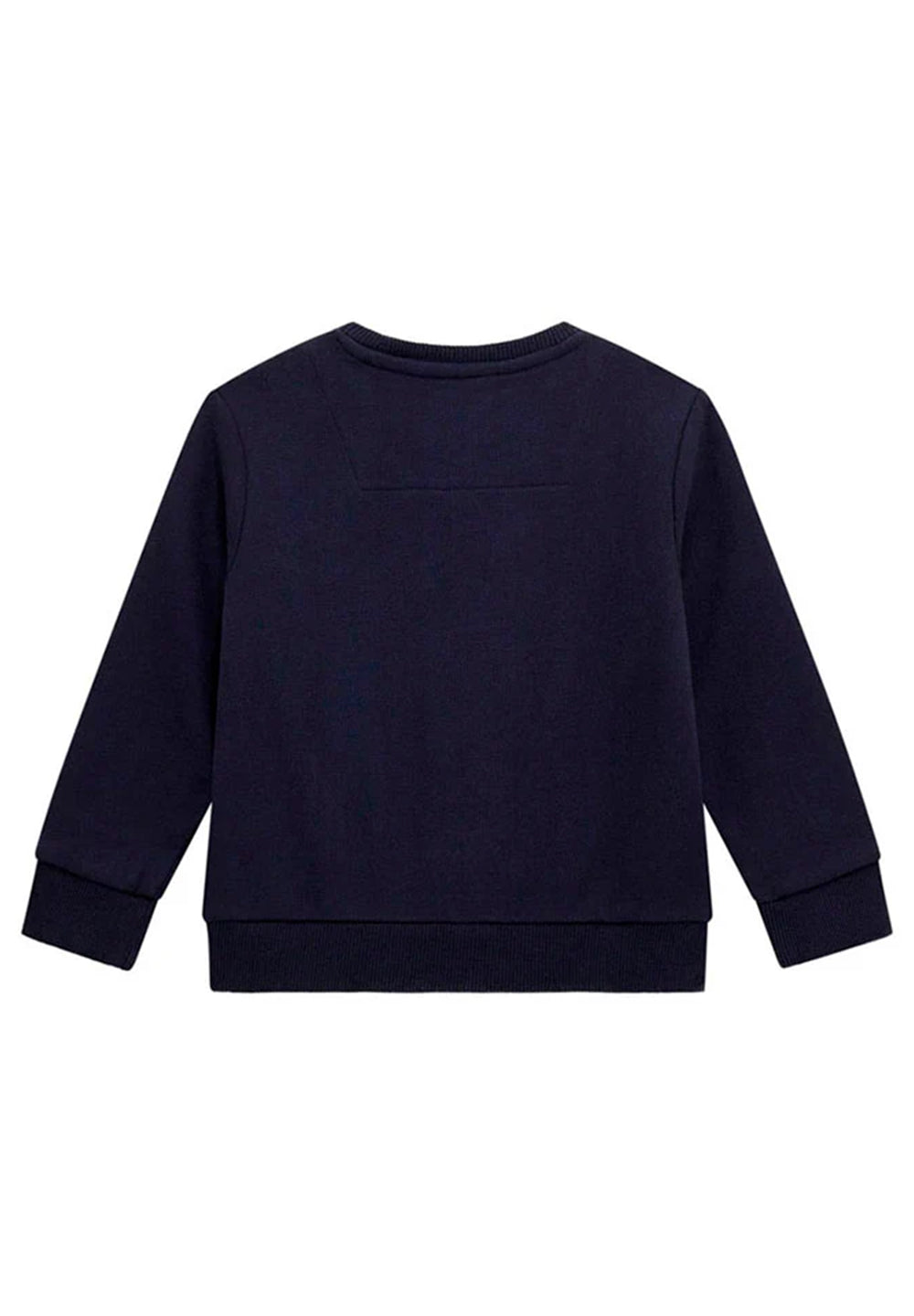 Felpa girocollo blu per bambino