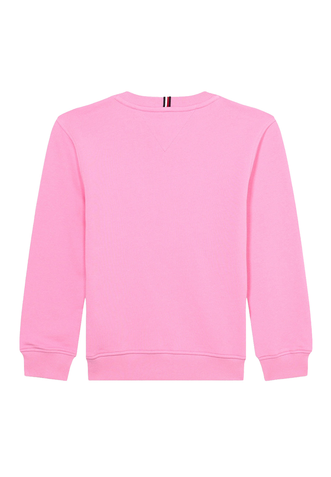 Felpa girocollo rosa per bambina