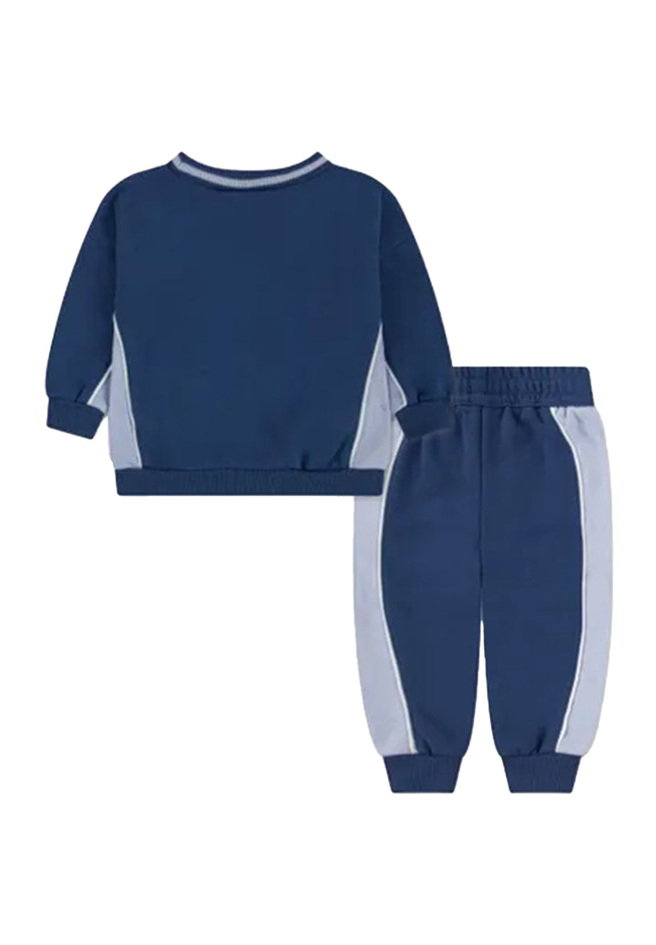 Completo felpa blu per neonato