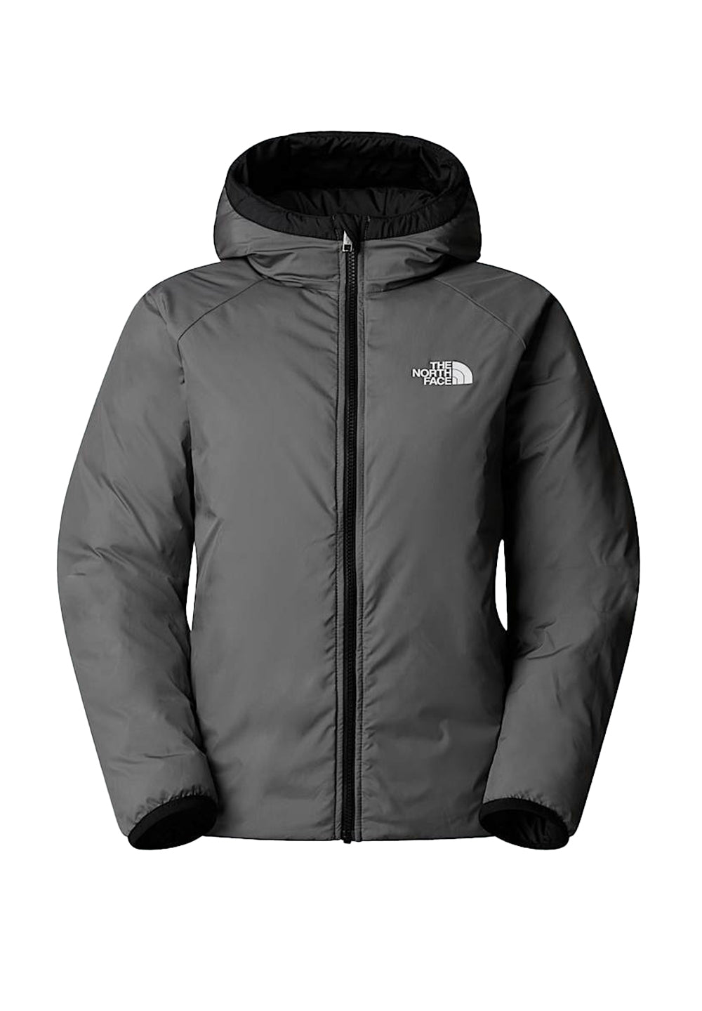 Schwarz-graue Wendejacke für Kinder