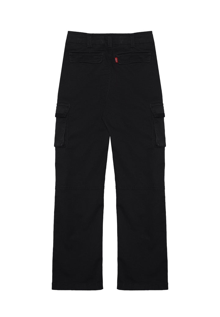 Pantalone cargo nero per bambino