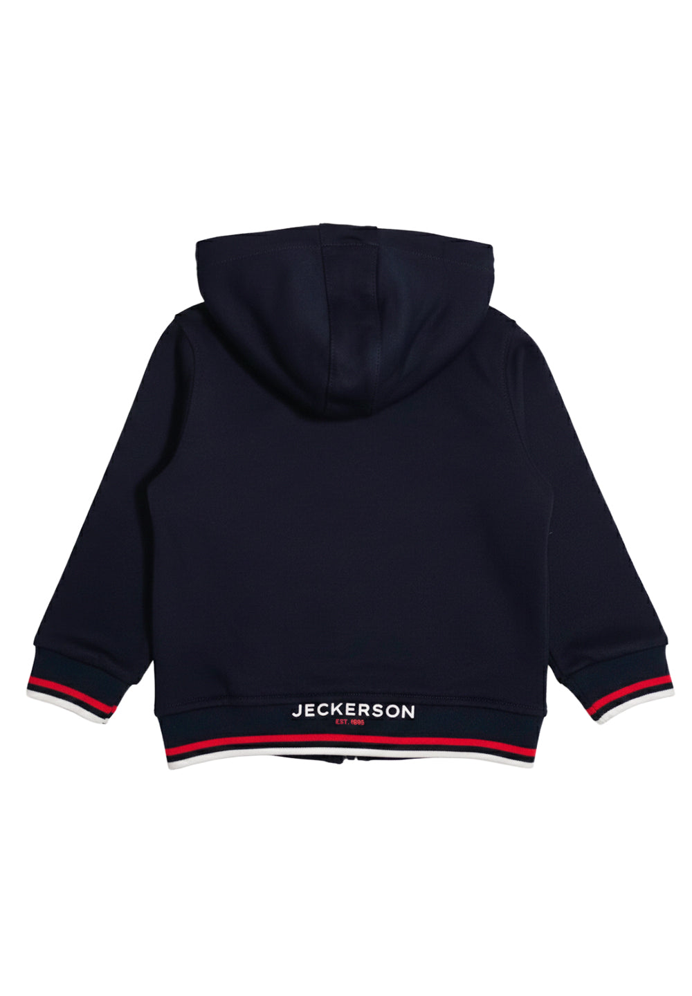 Felpa zip blu navy per neonato