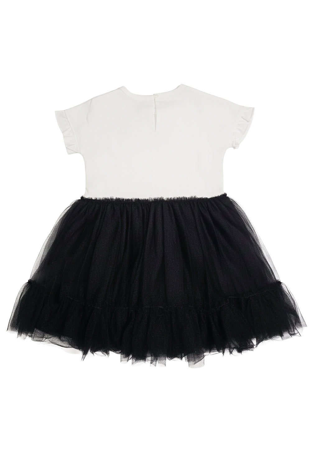 Vestito bianco-nero per neonata