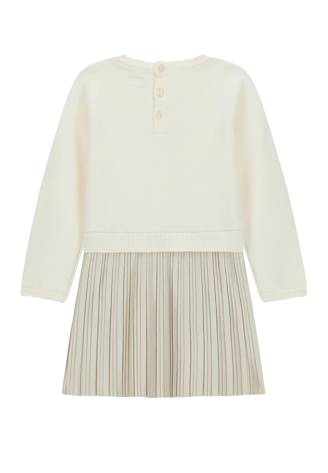 Vestito crema per bambina