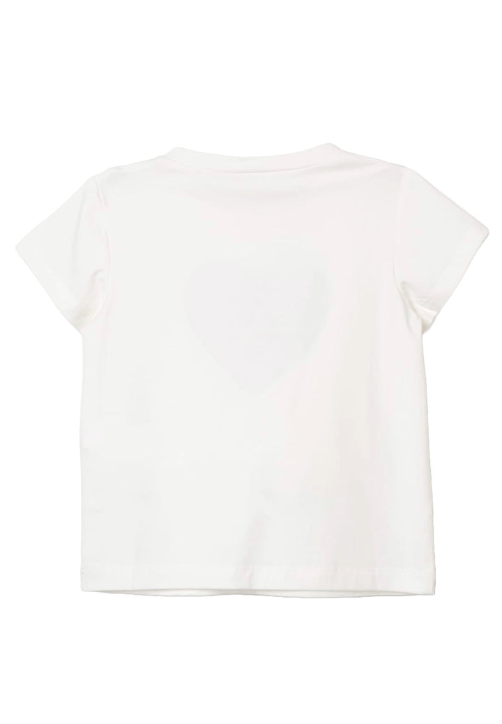 T-shirt bianca per bambina