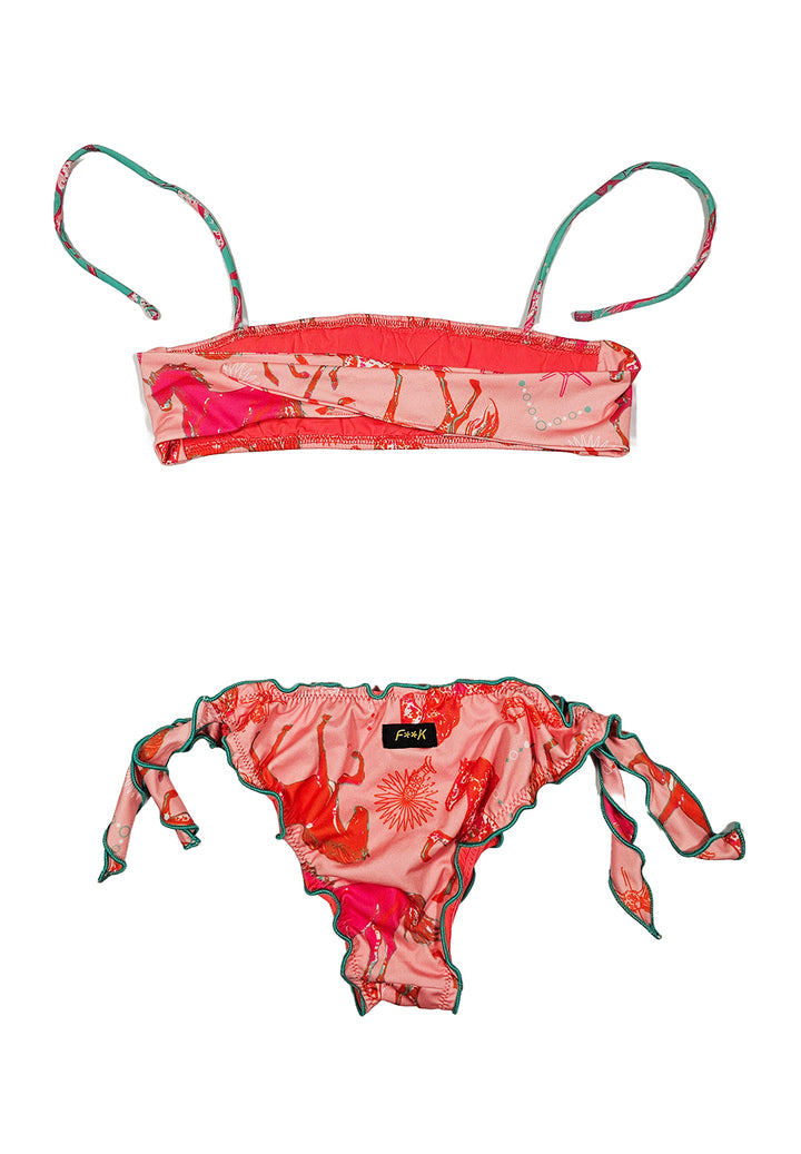 Costume bikini multicolor per bambina