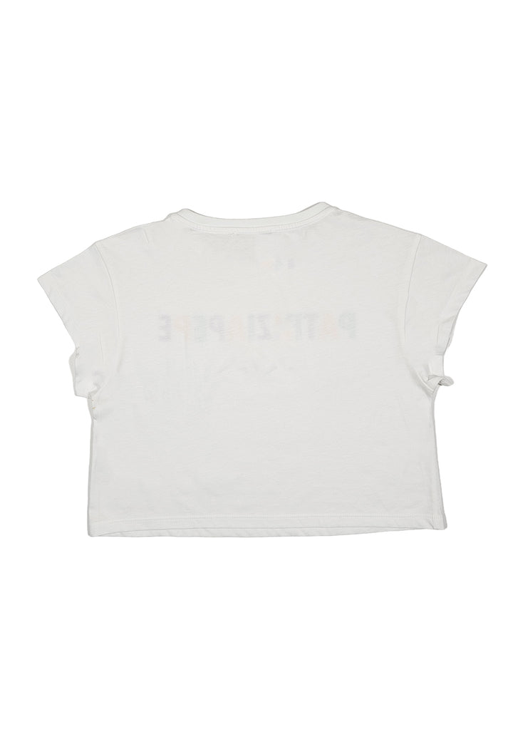 T-shirt bianca per bambina