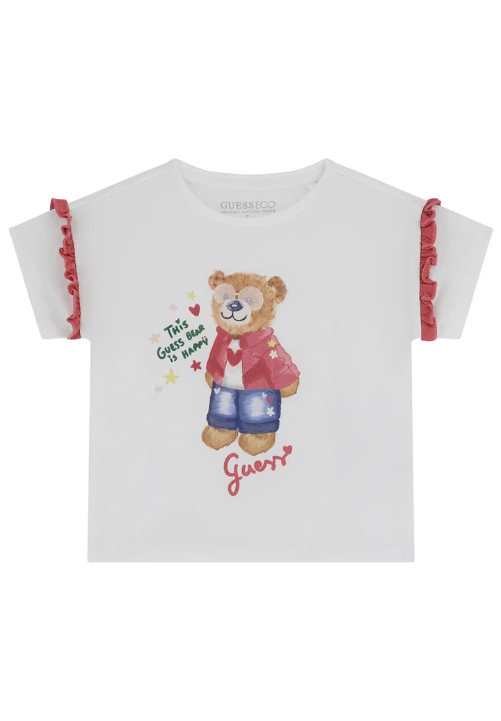 T-shirt bianca per bambina