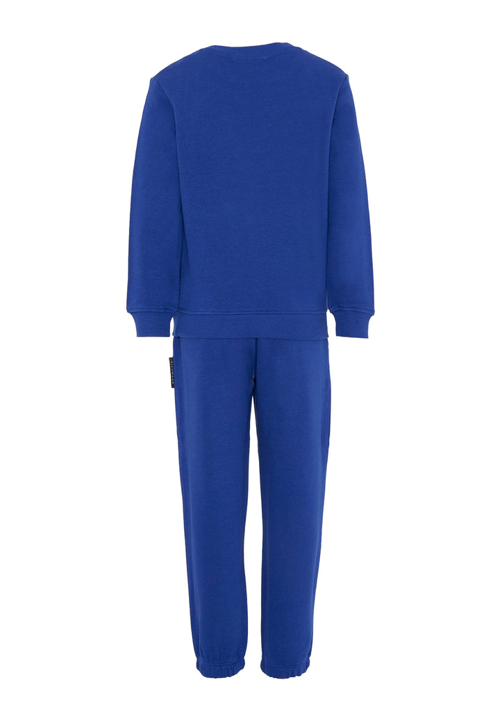 Completo felpa blu royal per bambino