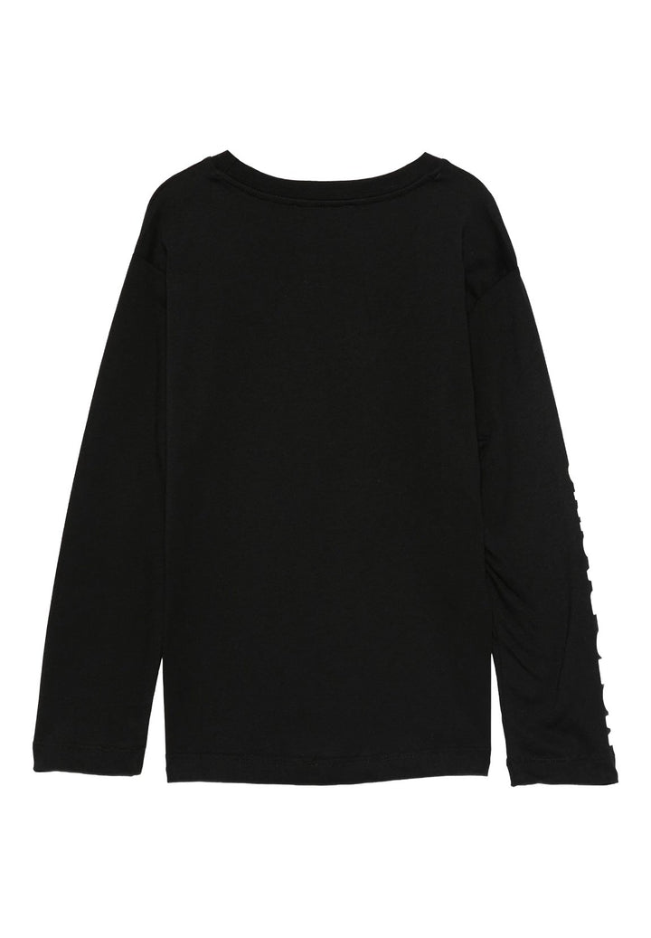 T-shirt nera per bambina