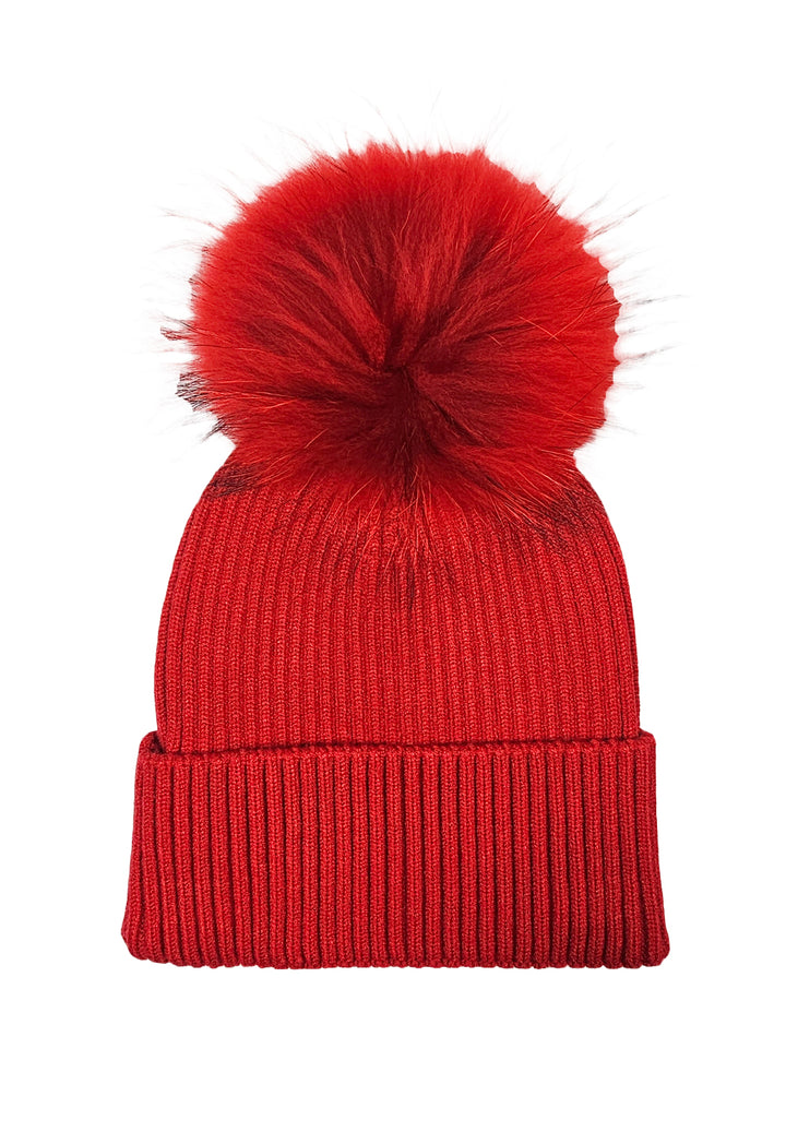 Cappello rosso per bambina