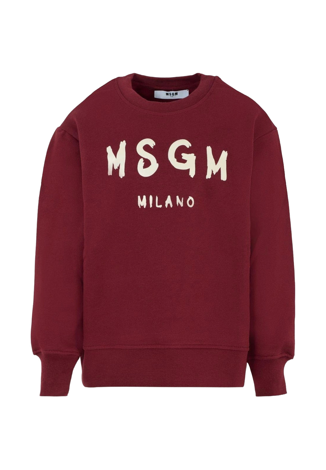 Felpa girocollo bordeaux unisex