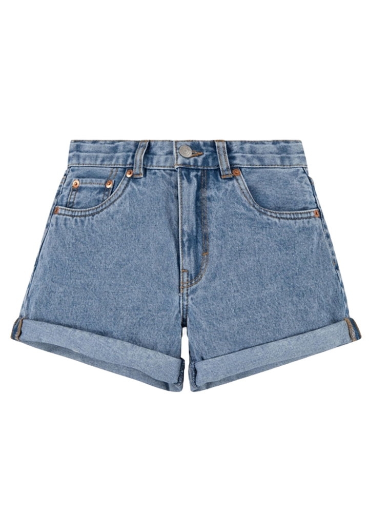 Short denim blu per bambina