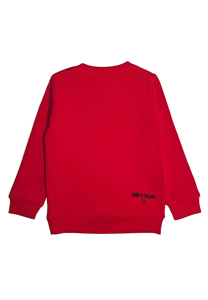 Felpa girocollo rossa per neonato