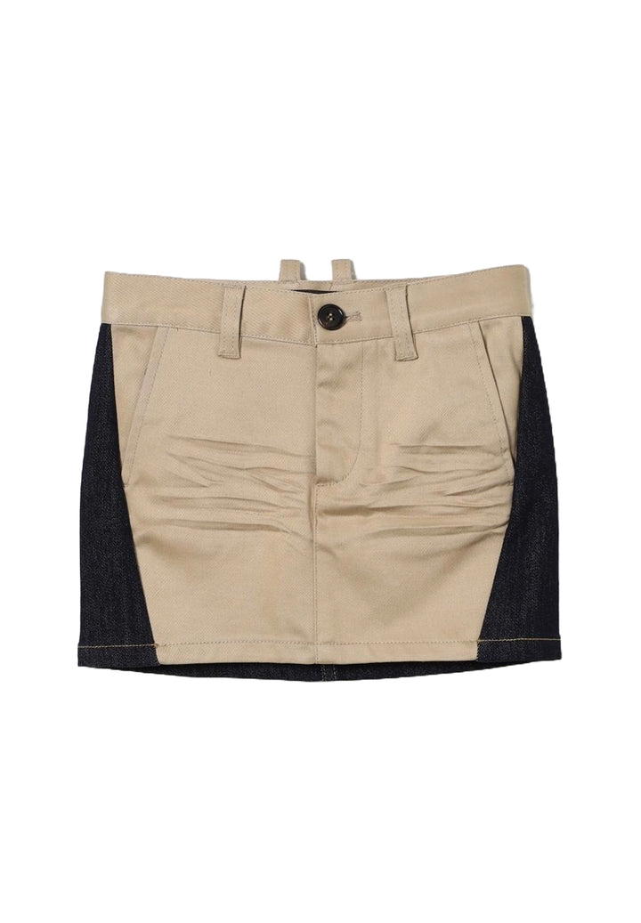 Gonna beige per bambina